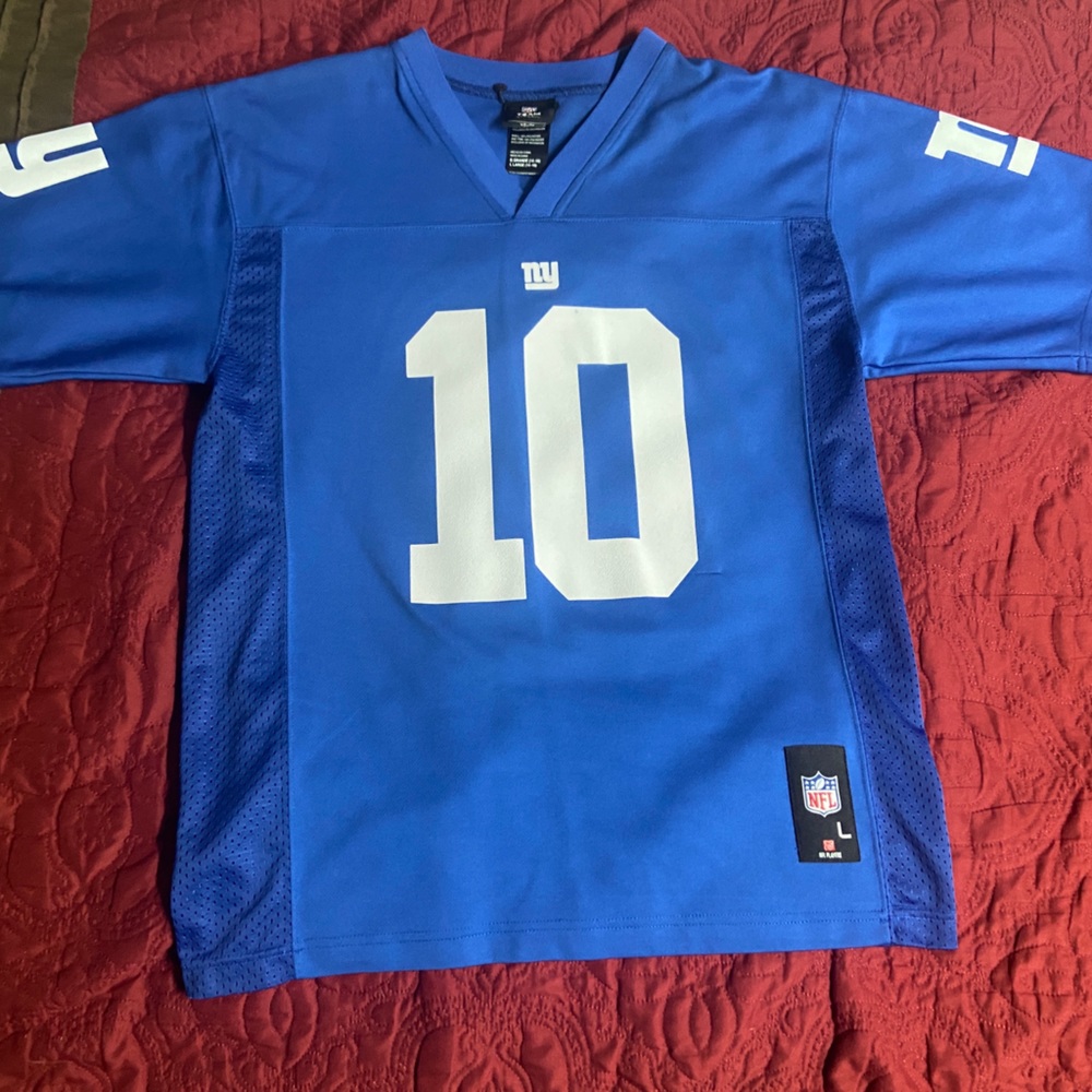 Eli Manning Blue NFL Jersey- Size: L